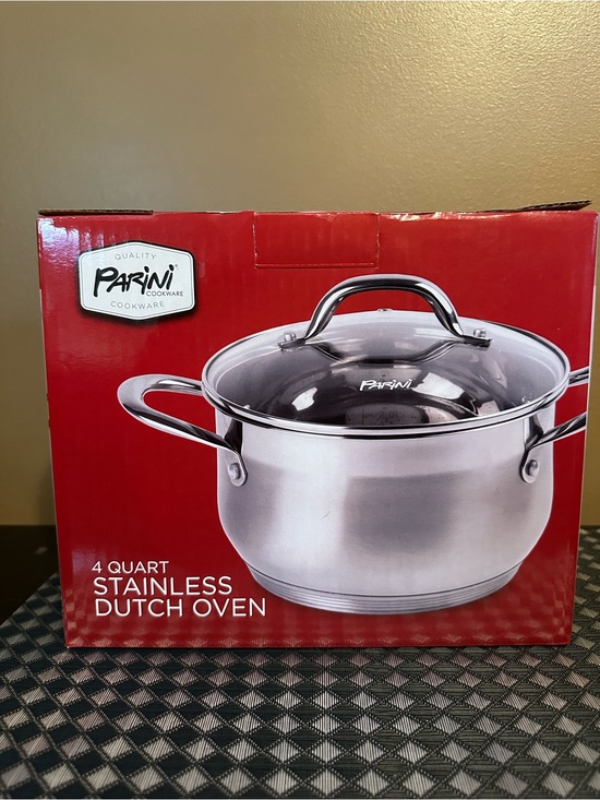 Parini Other - Parini Stainless Steel 4-Quart Dutch Oven - Silver